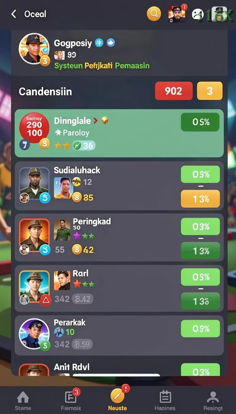 Cuplikan layar SUNGAITOTO — menu navigasi
