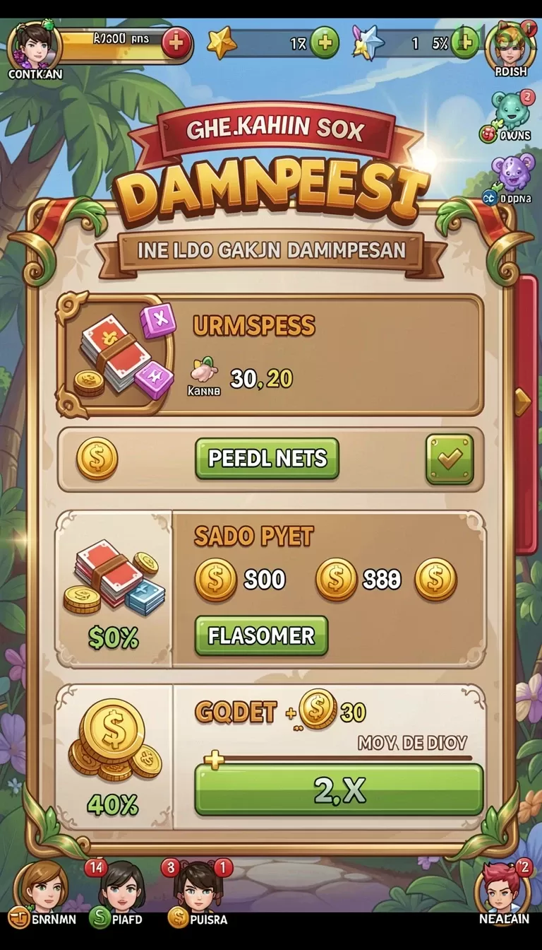 Cuplikan layar BPJS777 — menu navigasi