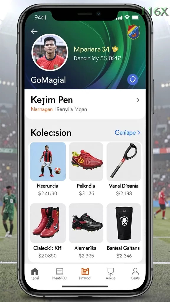 Cuplikan layar F7F7 — menu navigasi
